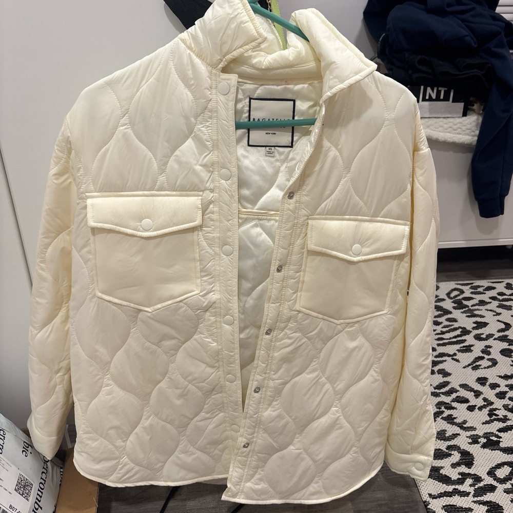 Zara Quilted Cream Jacket